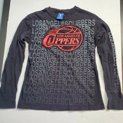 Camiseta manga larga NBA LA Clippers estampado negro en toda la parte delantera talla S UNK etiqueta azul Foto 1 de 4