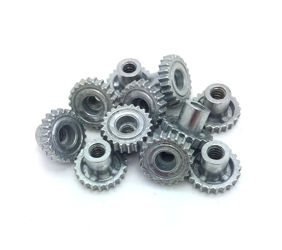 DRYFUR Zinc Pet Carrier Thumb Nut, 10-24, Qty 25