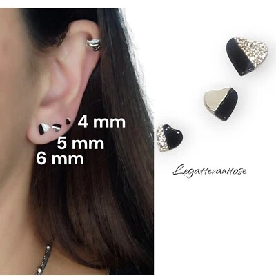 combo Orecchini piccoli argento 3 paia di orecchini Ipoallergenici  plac. oro - Immagine 1 di 4