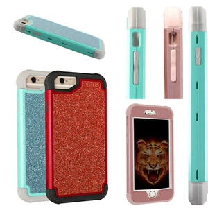 Für iPhone 8 Plus/7 Plus/6 Plus 5,5" Hülle Glitzer Glitzer Bling Hybrid Mädchen Hülle - Bild 1 von 44