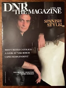 DNR FASHION MAGAZINE APRIL 1986 RTO MENS FASHION VINTAGE - Foto 1 di 3