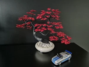 Handmade Wire Bonsai Tree H 10inch/Red Black/ Aluminium Wire/High Quality Art. - Picture 1 of 11