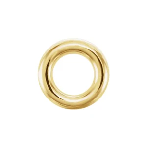 6 mm OD 3,25 mm ID oro amarillo 14k 16ga CERRADO anillo de salto grueso espaciador redondo EE. UU. - Imagen 1 de 2