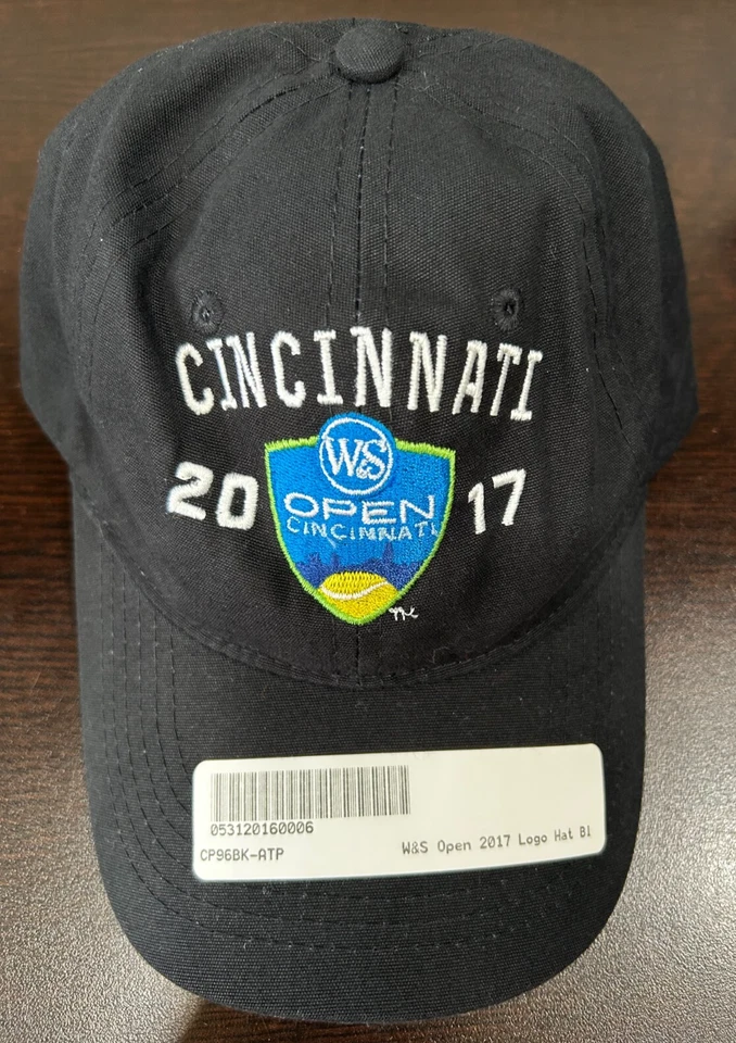 Теннисная открытая регулируемая кепка Cincinnati 2017 W&S черная или синяя унисекс хлопок - Изображение 1 из 4