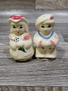 VTG Shawnee Pottery Dutch Boy and Girl Bo Peep Sailor Salt & Pepper Shaker Set - Picture 1 of 6