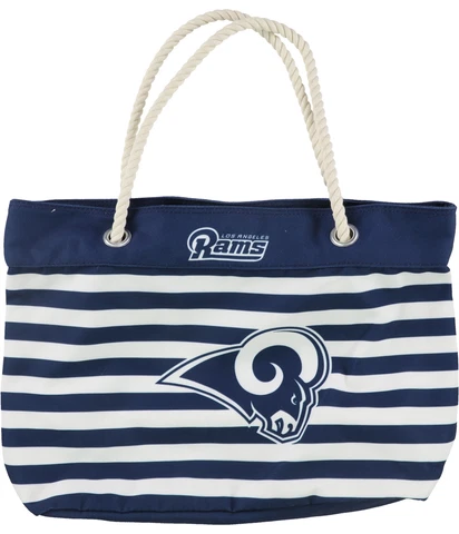 Forever Collectibles Womens Nautica Stripe Tote Handbag Purse navy Cover