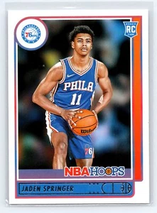 2021 Hoops Jaden Springer #239  RC  Philadelphia 76ers - Picture 1 of 2
