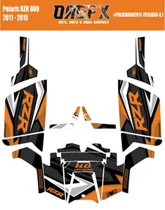 2011 - 2015 Polaris RZR 800 Graphics Kit D36-3.1 - Picture 1 of 1