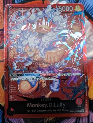 Monkey D Luffy ST21-001 Learn Together Promo Deck Leader	One Piece Card English - Image 1 of 2
