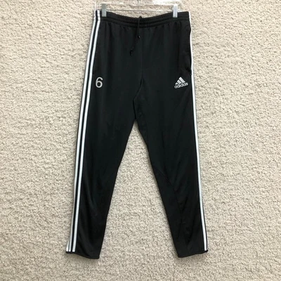 Adidas Track Pants Medium Adult Black Climacool Striped Tapered Athletic Mens M - Image 1 of 4