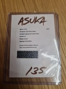 Asuka Signatures Purple Prizm /35 Auto Redemption / WWE Panini Select 2024 - Bild 1 von 2