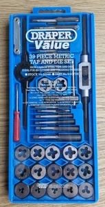 Draper Value 39-teiliges metrisches Gewindebohrer- und Schneideisen-Set - Bild 1 von 6