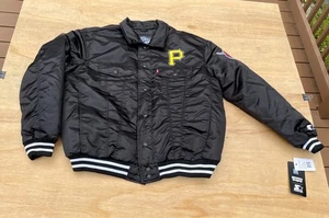 PITTSBURGH PIRATES STARTER x LEVI'S Full-Snap Trucker Jacket Men Black Size XL - Bild 1 von 7
