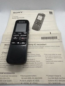 Sony IC Digital Voice Recorder Model ICD-PX333 Black with instructions tested - Picture 1 of 9