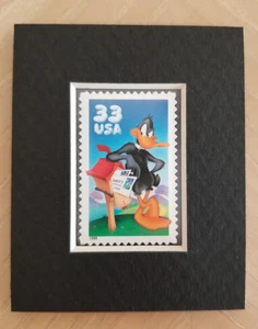 Matted  U.S.  1999 unused postage stamp of Daffy Duck - Looney Tunes - Picture 1 of 1