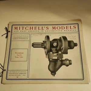 Early 1900's Mitchel's Model Steam Locomotive Railroad Manual Westinghouse typ k - Picture 1 of 10