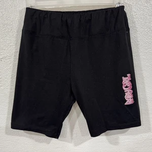 Cult Favorite Baby Girl Shorts Girls Large Black Pink Graphic Biker Activewear - Picture 1 of 6