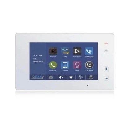 2 WIRE INTERCOM SYSTEM Aiphone 7-Inch Color Touchscreen Monitor for 2-Wire Video Intercom Systems