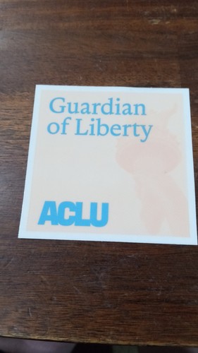 ACLU 3x3 Guardian Of Liberty See Through Window Sticker | eBay