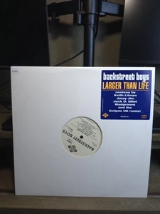 A2 2 x 12" vinyl set BACKSTREET BOYS USA WHITE LABEL PROMO LARGER THAN LIFE - Picture 1 of 7
