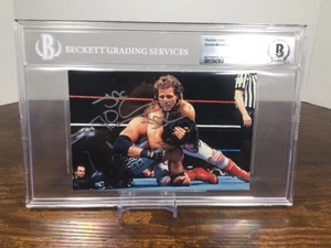 Shawn Michaels 4x6 Auto Trading Card Heartbreak Kid WWE Beckett Authentic 1999 - Picture 1 of 5