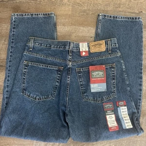 Levi Strauss Signature  Men's Relaxed Fit Premium Denim Blue Jeans 38x32 New - Picture 1 of 10