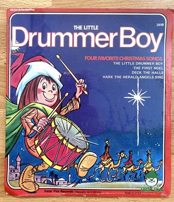 Peter Pan Records - The Little Drummer Boy (1978) [SEALED] Vinyl 7" • Christmas Foto 1 de 2