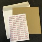 75 12" WHITE RECORD MAILERS + 75 STIFFENERS & 75 FRAGILE LABELS