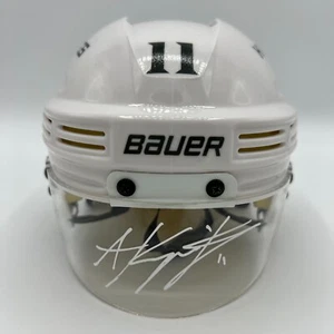 ANZE KOPITAR LA KINGS SIGNED WHITE MINI HELMET CUSTOM PSA ITP CERT SHIELD - Picture 1 of 4