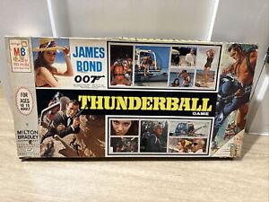 Vintage Thunderball James Bond 007 Board Game 1965 Milton Bradley