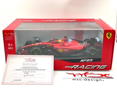 1:18 Hamilton 1st Test with Ferrari Fiorano 25.01.25 Umbau - Bild 1 von 4