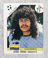 1990 World Cup Panini Sticker José Rene Higuita Colombia-Blue Back Argentina Edt
