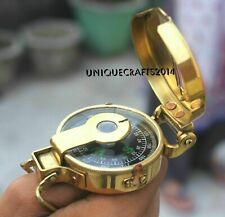 Handmade Brass Nautical Direction Military Compass Ship Instrument for gift