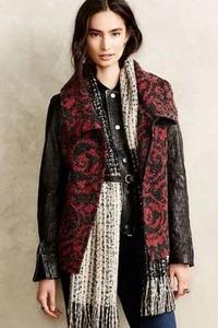 Anthropologie DOLAN XS S Vest LIGHTCATCHER Sweater Knit Back Wool Blend USA NWT - Picture 1 of 8