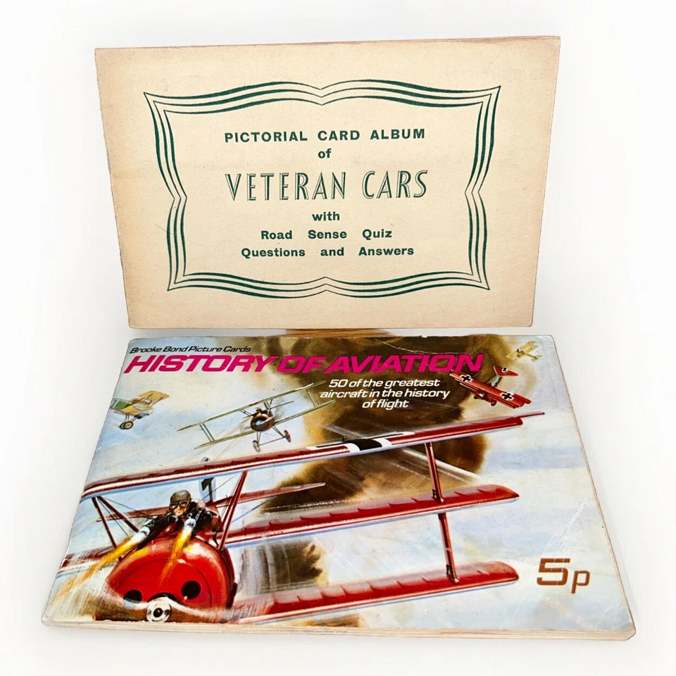 Brook Bond History Of Aviation And Veteran Cars Pictorial Card Album Complete - Image 1 of 4