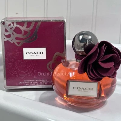 Coach Poppy Wildflower EDP Perfume 3.4 oz/100ml~Discontinued~New In Box - Image 1 of 4