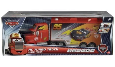 Mack Truck Rc Turbo Disney Cars Carbonio, Scala 1:24, Rosso Dickie Toys - Immagine 1 di 4