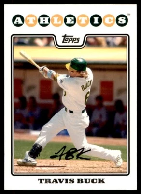 2008 TOPPS #519 TRAVIS BUCK OAKLAND ATHLETICS - Image 1 of 2