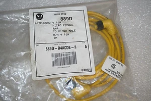  Allen bradley 889D-R4ACDE-2  SER A Patchcord Cable 889D- - Picture 1 of 5