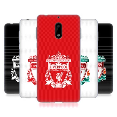 FUNDA DE GEL SUAVE OFICIAL DE GEL CON DISEÑOS DE ESCUDO DE CLUB DE FÚTBOL Liverpool para teléfonos Nokia 1 Foto 1 de 4