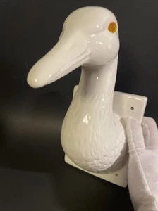 Vintage Wall Mount Ceramic Goose Wall Hanger 1982 Gailstyn-Sutton - Picture 1 of 7