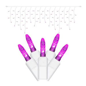 Vickerman X6W3106 LED White Wire Icicle End Connecting 9 ft. Long Light Set w... - Picture 1 of 1