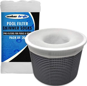 Pool Skimmer Socks (20PK) Fine Mesh Swimming Pool & Spa Pre-Filter Savers for Fi - Picture 1 of 5