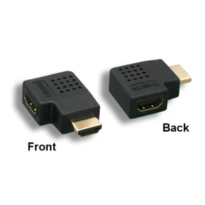 KNTK 270° Vertical Flat HDMI Male to Female Adapter PortSaver HDTV Display Video - Picture 1 of 1