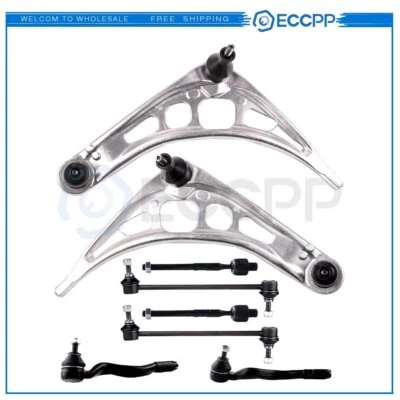 8pc Control Arm Tie Rod End Steering Part Fits 2001-2006 BMW 325Ci 2WD K90515 - Image 1 of 4