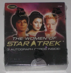 2010 THE WOMEN OF STAR TREK TRADING CARDS SEALED BOX 3 AUTOGRAPHS 24 PACKS - Picture 1 of 2