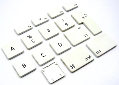 Apple A1243 Tastatur Ersatz-Tasten  mit Mechanik QWERTZ, Weiß, Taste wählbar! - Bild 1 von 4