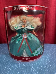 1995 Holiday SE Barbie Puppe blonde Haare grünes Kleid Barbie Sammler - Neu in OVP - Bild 1 von 2