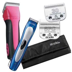 Fuchsia Excel 5 Speed Clipper Dog & Pet Grooming Set Kits Inc Trimmer & 2 Blades - Picture 1 of 7