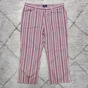Oshkosh B'gosh Pants Red White Striped Junior Size 10 - Picture 1 of 4